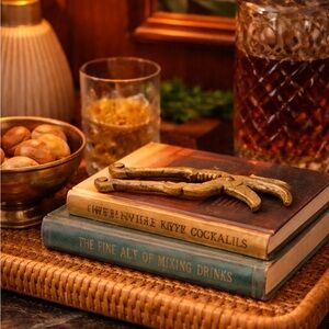 Vintage Brass Eagle Nutcracker